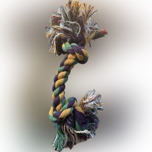 🪢 Twisted Knotted Colorful Rope Dog Toy